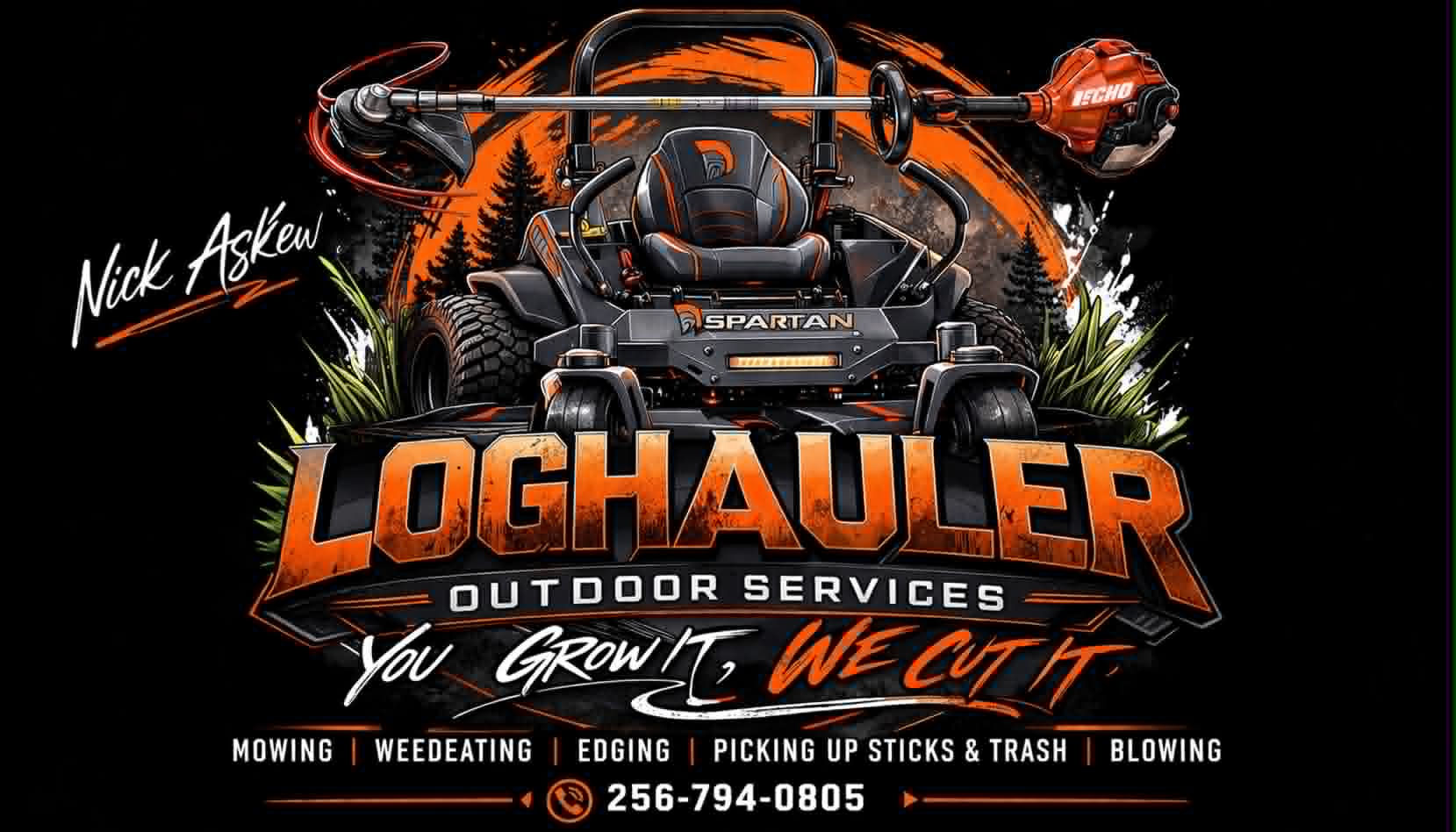 Loghauler branded service banner