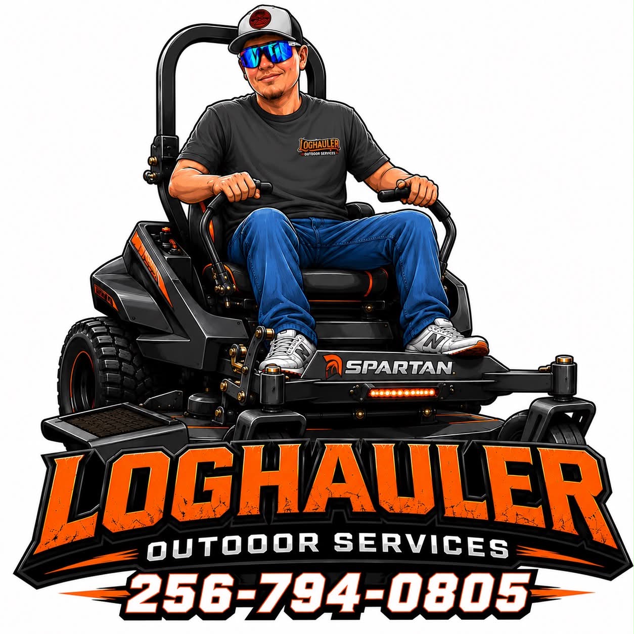 Owner operating a mower
